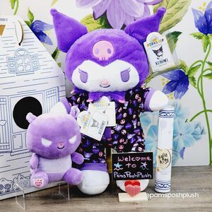 Build A Bear Sanrio 16" KUROMI, BAKU Mini 8" Hello Kitty Sleeper Plush Christmas